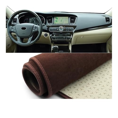 Tapis couverture tableau bord voiture antidérapant pour les trajets en Kia Cadenza