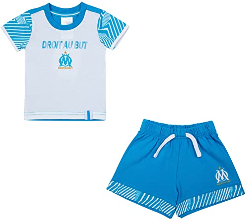 OLYMPIQUE DE MARSEILLE Ensemble t-Shirt Short bébé garçon Om - Collection Officielle 18 Mois