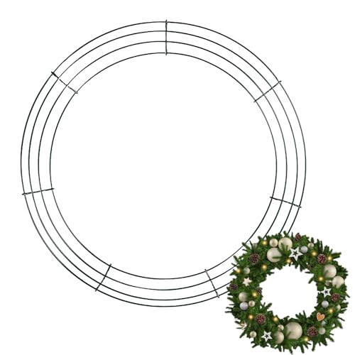 Genérico Metalldraht Kranzrahmen 40cm