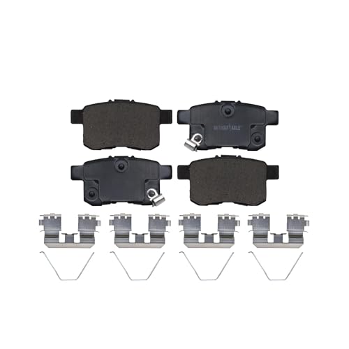 Image of Detroit Axle - Brake Pads for 2011-2012 Honda Accord, 2011-2014 TSX, Ceramic Brake Pads w /Hardware Front & Rear Replacement
