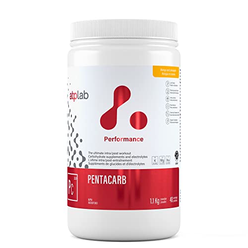 Image of ATP LAB Pentacarb 1.1kg Powder 40-Servings - Mango and Pineapple Flavor, Carbohydrate and Electrolyte, Energy and Endurance, Ideal for Post-Workout Recovery, Easy Mixing Formula for Active Lifestyles