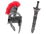 Römer Outfit Achilles Antik Römischer Kämpfer Kostüm Cesar Römerhelm Gladiator Schwert (Kv-156)