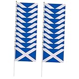 CANIGHT 20piezas Banderas De Escocia De Mano Para Eventos Deportivos y Fiestas Decoración Patriótica Banderines Portátiles Para Celebraciones y Actividades Al Aire
