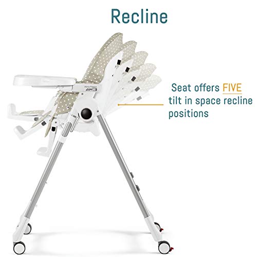 Peg Perego Prima Pappa Zero 3 - High Chair - For Children Newborn To 3 Years Of Age - Made In Italy - Mon Amour (Beige & Pink) #TOP2