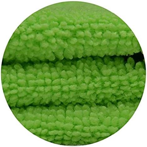 Miniatura 4 de Ropa multiusos de limpieza de microfibra, ultra gruesa y sin rayas, 15.74 x 15.74 pulgadas, 350 GSM, paquete de 1 (verde)