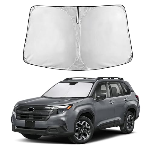 Image of EcoNour Windshield Sun Shade for Subaru Forester 2025-2026 | Front Window Sunshade | Foldable Car Sun Protector | Blocks UV Rays & Keeps Interior Cooler
