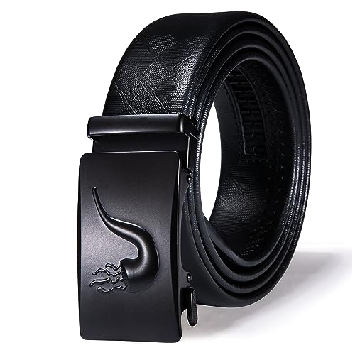 Barry.Wang Ratchet Belt for Men 1 3/8" Adjustment and V-Neck Set Business Dress Vest Waistcoat2