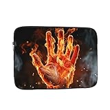 Custodia per computer portatile da 17 pollici Manicotto per computer antiurto Borsa per computer Fiamma di fuoco Custodia per computer a mano Custodia per computer portatile