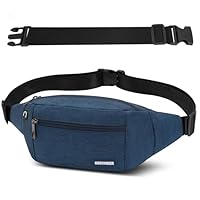 Bauchtasche Gürteltasche mit Einem 30 cm Verlängerten Gürtel Damen und Herren Bauchtasche Geeignet für Reise Sport Running und Alle Outdoor Aktivitäten Hüfttasche Damen Herren Sport (Dunkelblau)
