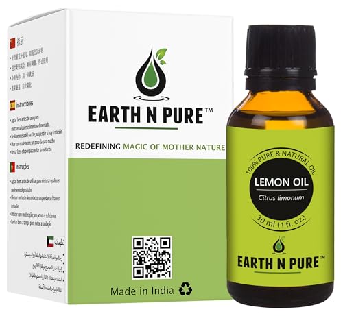 Image of Earth N Pure Lemon Essential Oil for Revitalizing Care for Face, Scalp & Skin | 30 ML