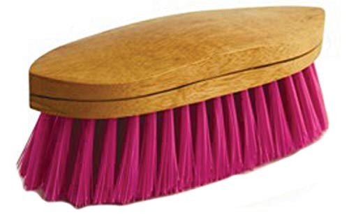 Brosse cheval incurvée magenta élimine la boue sans fatiguer la main