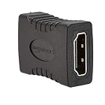 Amazon Basics HDMI Adaptateur coupleur femelle à femelle (2 Boîte), 29 x 22mm, noir