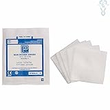 apósito de gasa y algodón hidrófilo 10cm x 20cm Estéril Premier – Gasas, estéril, 4 capas, 10 cm x 10 cm, 5/bolsa, pack de 25 (1870)