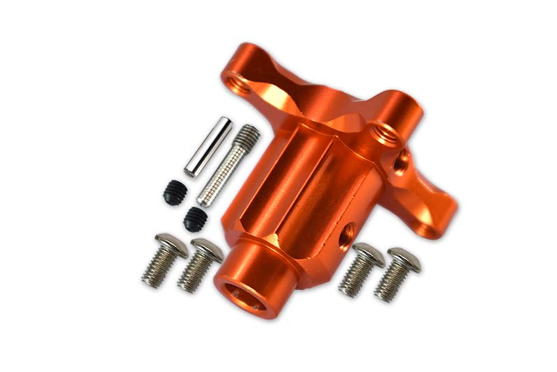 9pc Set Aluminum Front/Rear/Center Differential Outputs ARRMA-1/8 6S BLX Kraton/Outcast/Notorious/Typhon/Talion 1/7 Infraction Limitless 1/10 Senton by GPM (Orange)