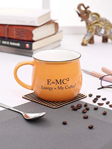 Image of JCPL Ceramic Porcelain Printed Donald Mugs E=Mc Square,Valentines Day /Festival Gifting, Multicolor