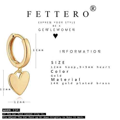 Gold Dangle Drop Hoop Earrings For Women Men Gold Plated Dainty Earrings Hypoallergenic Cross/Lightning/Lock/Spike/Heart/Star/Evil Eye/Snake #TOP4