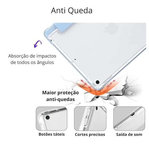 Capa Compatível Para iPad 9, 8, 7 Geração 10.2