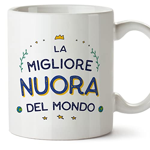 Mugffins Tazza in ceramica per NUORA 11 oz / 350 ml - In italiano - Il Miglior del Mondo - Idea regalo per compleanno, anniversario, natale