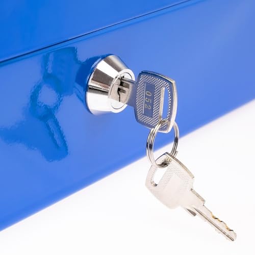 HMF 10215-05 Geldkassette 15 x 12 x 8 cm, blau