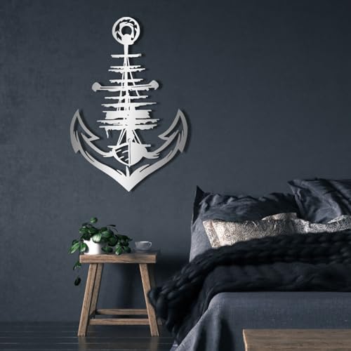 Ancre décorative en métal : la solution pour raviver un mur blanc vide