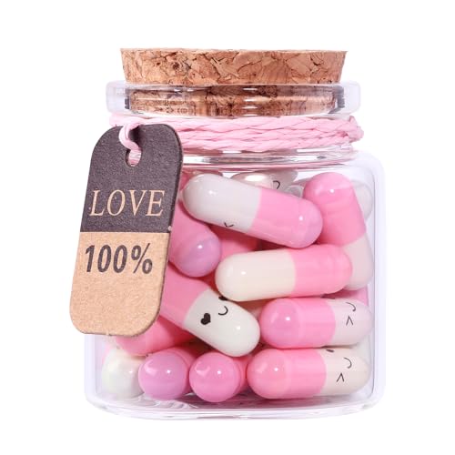 Valentines Gifts for Boyfriend, Girlfriend - Capsule Letters Message in Bottle Love Letter Half...