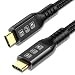 Produktbild ConnBull Thunderbolt 4 Kabel 2m, USB C Thunderbolt Kabel Übertragungsrate 40Gbps/ 8K@60Hz Display/ 100W Ladung für iPhone 15 Pro/Max Macbook Air/Pro M1 M2, Mac Studio, Studio Display usw