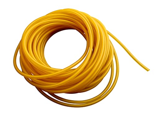GM&BW 10m, 1.6X3.6mm Tirachinas Elastic -Goma de Tubo de Látex Natural con Alargamiento Máximo del 700% - para Hacer Tirachinas Catapulta Profesionales para Caza o Competicion o Recambio