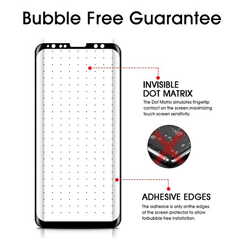 Otao (2 Pack) Galaxy S9 Screen Protector Tempered Glass, 3D Curved Dot Matrix [Full Screen Coverage] Glass Screen Protector For Samsung Galaxy S 9 With Installation Tray [Case Friendly] #TOP2