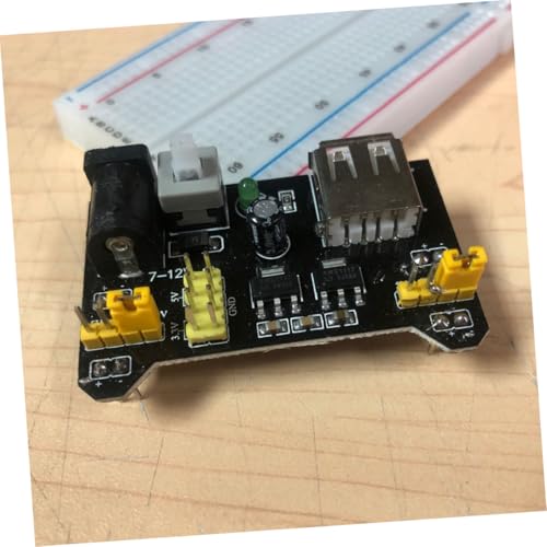 Módulo de alimentación para breadboard de 6 piezas, compatible y práctico para laboratorio 4