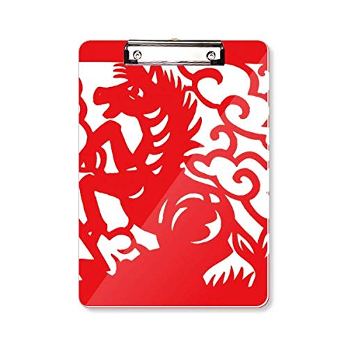 Porte-bloc A4 cheval chinois pour organiser vos notes de réunion
