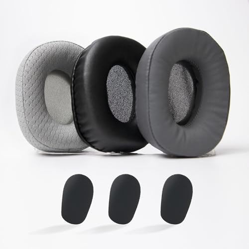 Blucalm Ear Cushion for BlueParrott B450-XT B550-XT B650-XT Replacement Earpad for Blue Parrott Headset 450/Blueparrott Bluetooth Truckers Headset (3 PCs and 3 PCs Microphone Foam)