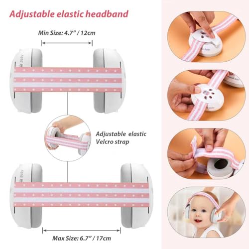 Baby Ear Protection, Noise Cancelling Headphones for Babies and Toddlers Up to 36 Months
