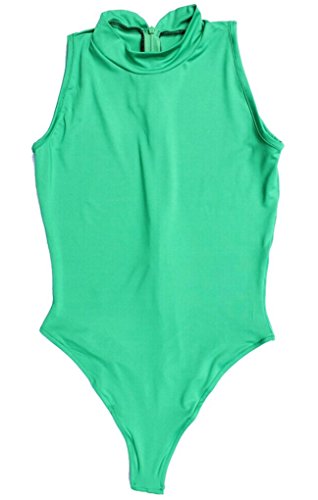 LinvMe Women's Sexy Bodysuit Thong Leotard Sleeveless Lingerie M Green LinvMe Women's Sexy Bodysuit Thong Leotard Sleeveless Lingerie M Green