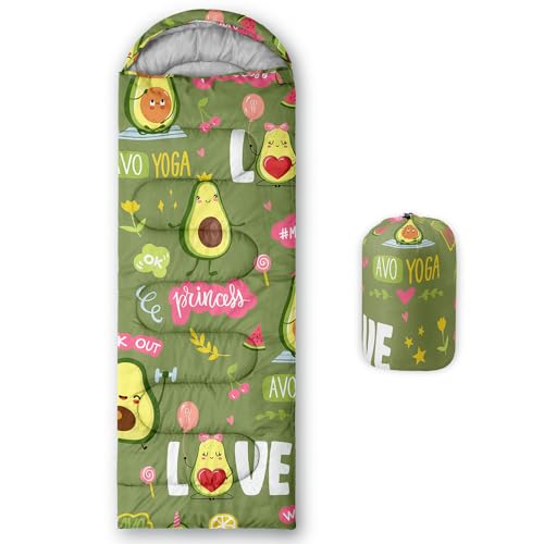 Sleeping Bags for Adults and Kids Camping Sleeping Bags for Girls and Boys Lightweight Waterproof Cold/Warm Sleeping Bag for 3 Season
