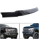 ECOTRIC Black Hood Deflector Bug Shield for 2017 2018 2019 Ford F250 F350 Super Duty