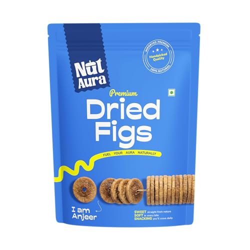 Image of Nut Aura 200 gms Figs | Healthy digestive snack | Naturally sweet dried anjeer | Rich in fiber & antioxidants | Ideal for snacking, baking, wellness