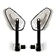 APEBAZY Bar End Mirrors Wide Angle Blind Spot Free Motorrad Rückspiegel Ultra Large Field Of View Anti-Stuffy Safe Riding Mirror