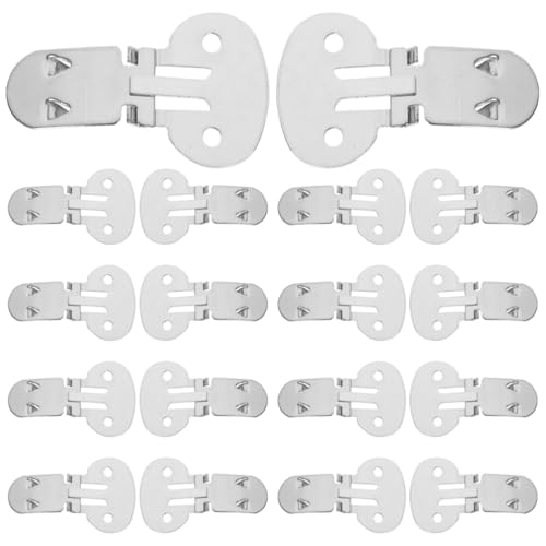 30pcs Large Stainless Steel Flat Blank Shoe Clips for Diy Craft Projects Metal Shoe Accessories Portable for Travel Diy Craft Projects