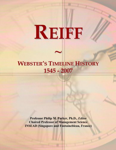 Reiff: Webster's Timeline History, 1545 - 2007
