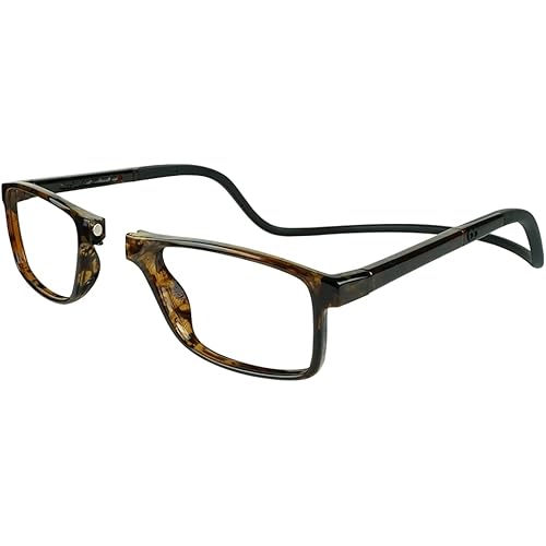 Clic Blue Light Blocking Magnetic Reading Glasses for Men or Women by Slastik, Soft Foldable Band, Computer Readers, Barat