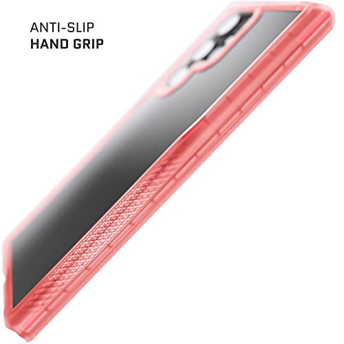 Image of Ghostek COVERT Clear Pink Samsung S22 Ultra Case for Women with Shockproof Protection and S-Pen Stylus Access Slim Protective Phone Cover Designed for 2022 Samsung Galaxy S22 Ultra 5G (6.8inch) (Pink)