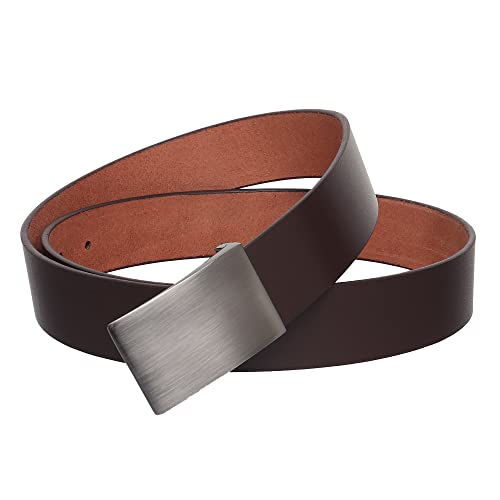 Image of USL Formal /Casual Black Tan Brown Color Genuine Leather Belts For Men (34, Black)