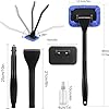Car Windshield Cleaner Tool – Detachable Handle Windshield Cleaning Wand with 5 Reusable Pads & 30ml Sprayer, Inside Car Window Cleaner for Windshield, Mirrors & Glass #2