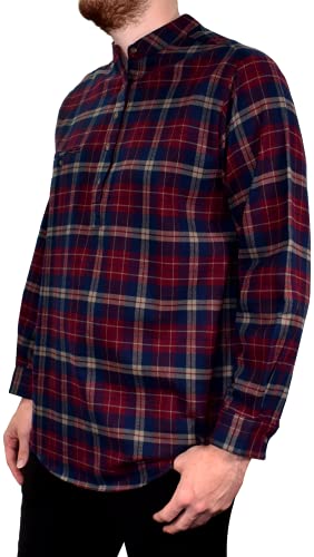 Flannel Cotton Grandfather Shirt3