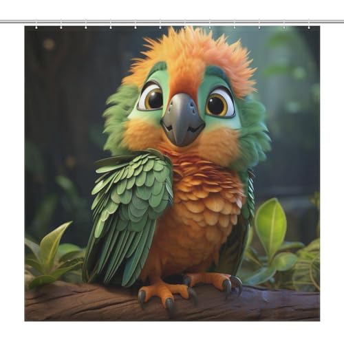 Rideau de douche oiseau de qualité supérieure en tissu polyester