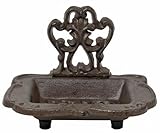 Seifenschale Nostalgie Seifenhalter Gusseisen Antik-Braun