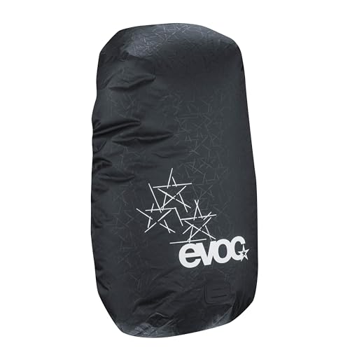 EVOC RAINCOVER SLEEVE, praktische Rucksackregenhülle (wasserdichter Schutzbeutel für Rucksack, Regenbezug, Rucksack Abdeckung, Maße: 16 x 56 x 27 cm, Gewicht: 50 g, Volumen: 10-25 l), Black