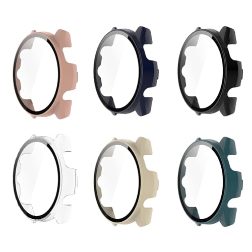 �yFaygtni�z6�Z�b�g �K�[�~���Ή� Forerunner 165�Ή� ��̌^ �P�[�X+�K���X�t�B���� PC+�K���X�� �����ߗ� 9H�d�x �S�ʕی� �ϏՌ� �y�� ���^ �����ȒP GARMIN�Ή� Forerunner 165�Ή� ��̌^ �ی�J�o�[