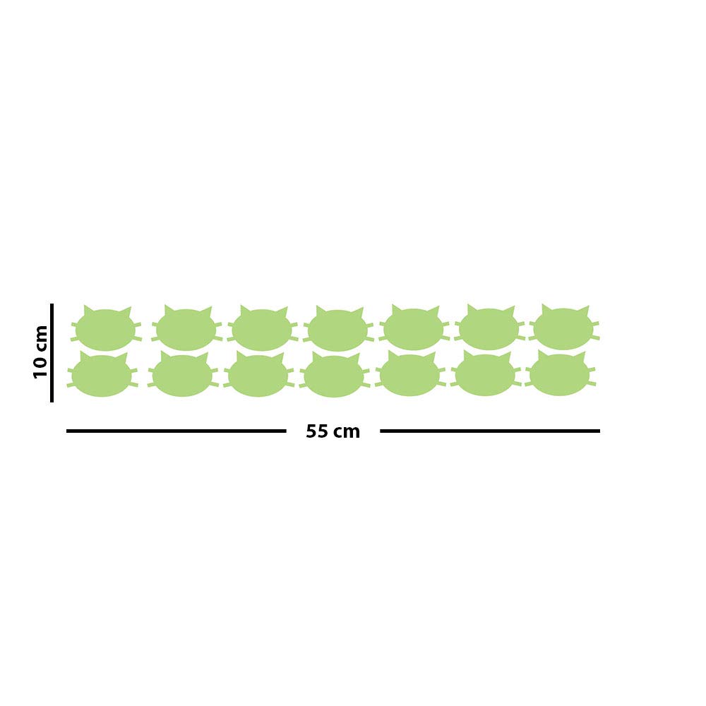 Glow in The Dark Wall Sticker 14 Cats - 10 x 55cm, 10x55 - Image 4