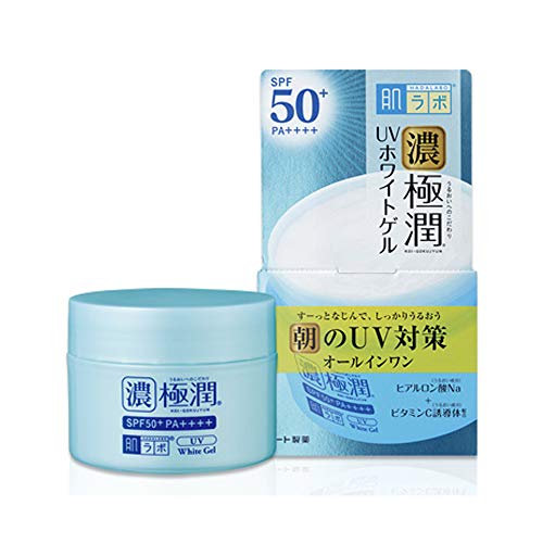 Rohto New Hadalabo Gokujun All In One UV White Gel SPF50+ PA++++ - 90g